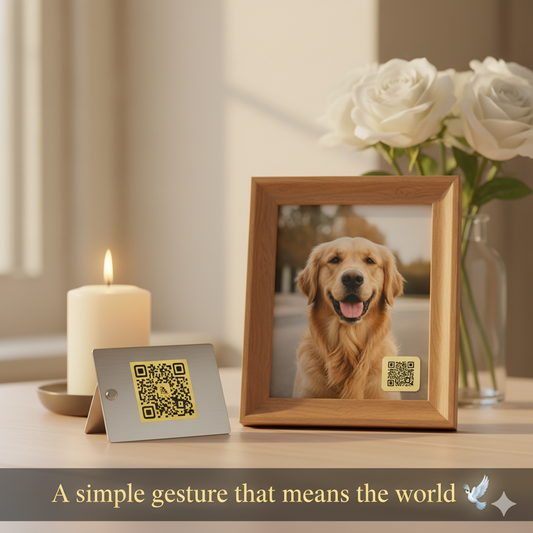 Rainbow Bridge QR | Pet Memorial QR