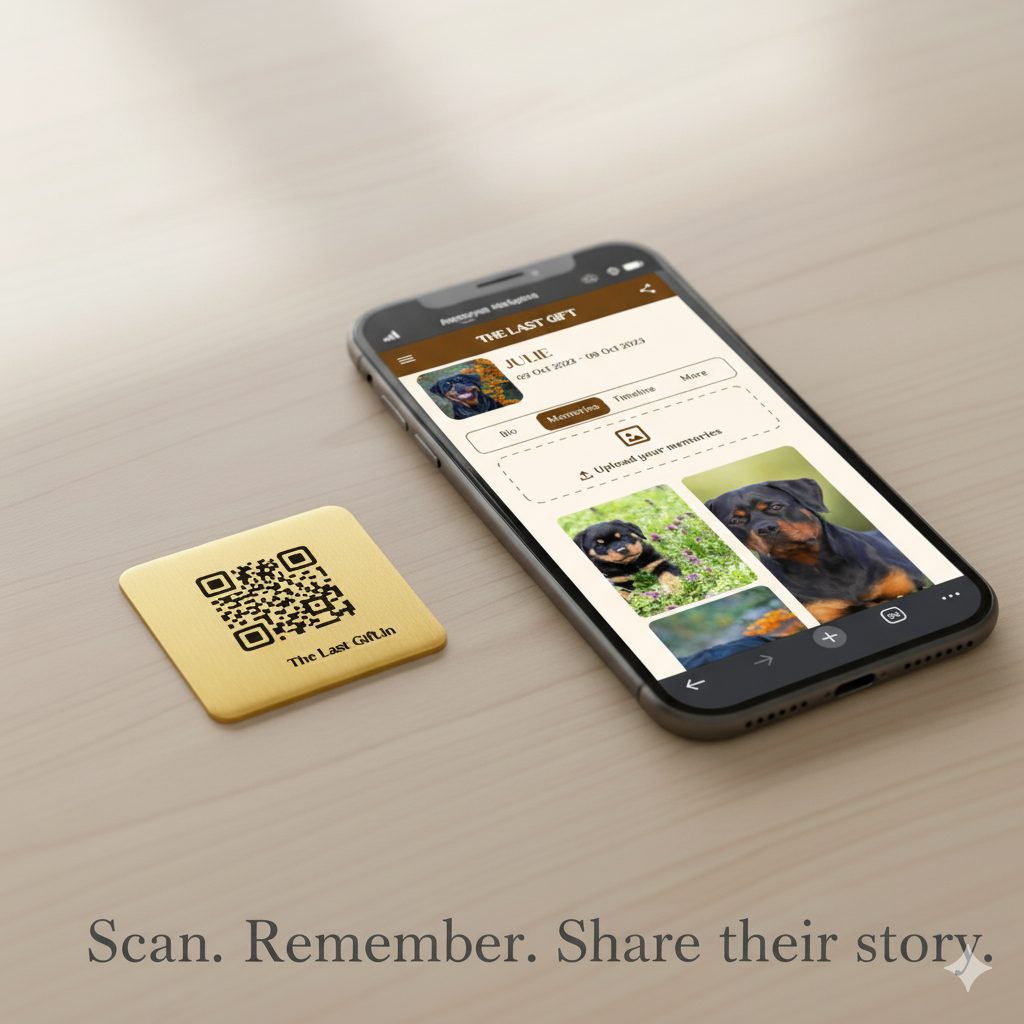 Rainbow Bridge QR | Pet Memorial QR