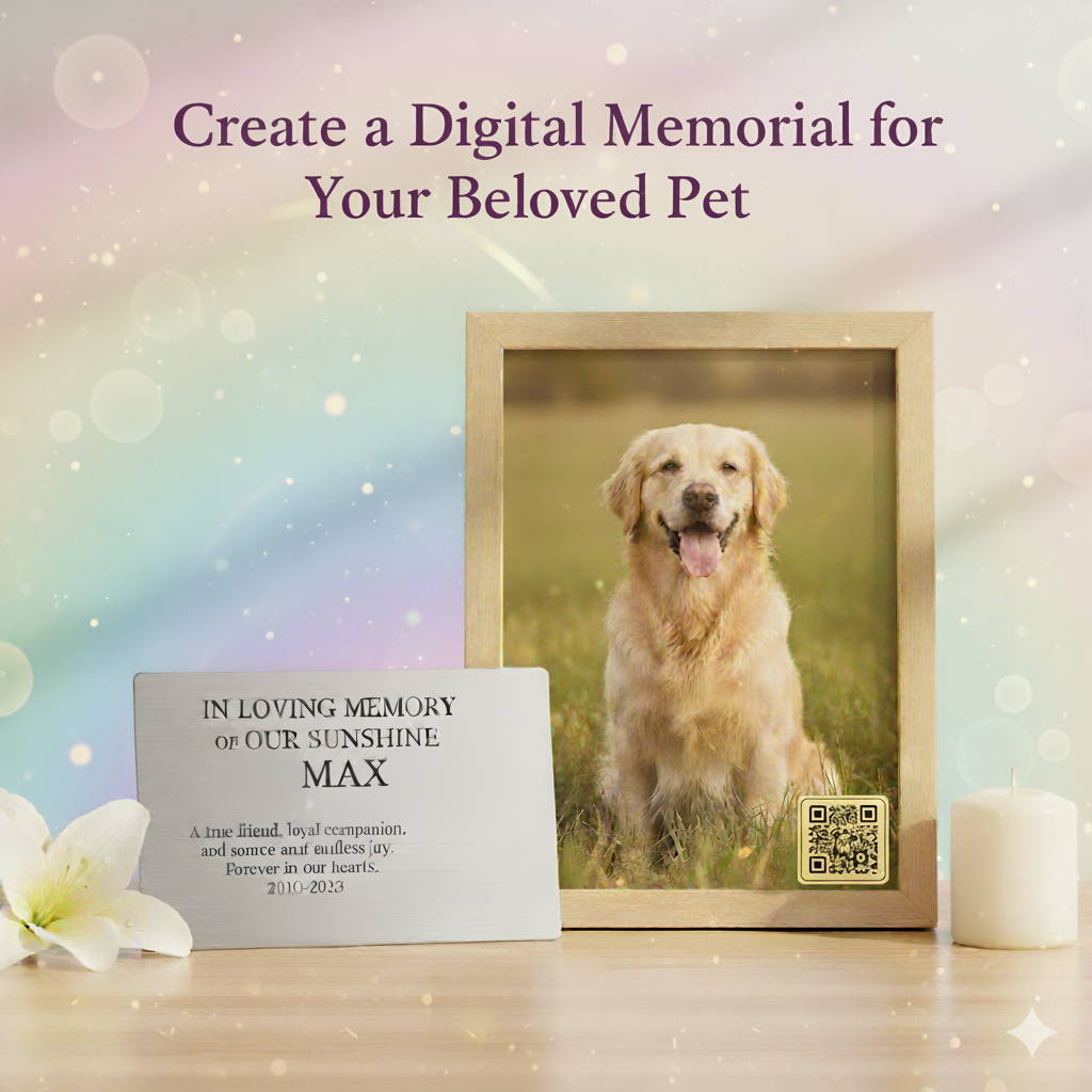 Rainbow Bridge QR | Pet Memorial QR